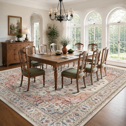 10x14 Area Rug for Living Room Large Vintage Distressed Area Rug