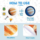 Solar System Wall Decals Glow in The Dark Stars 780 PCS, Glowing Planets Stickers for Ceiling, Nursery Wall Stickers for Bedroom, Kids Room Decorations (Blue)