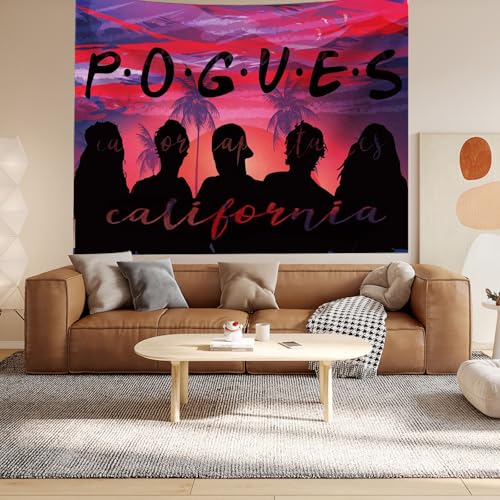Pogue Life Tapestry Outer Banks Tapestry Wall Hanging Retro Poster Outer Bank Party Decorations for Collage Bedroom (60 x 40 in)