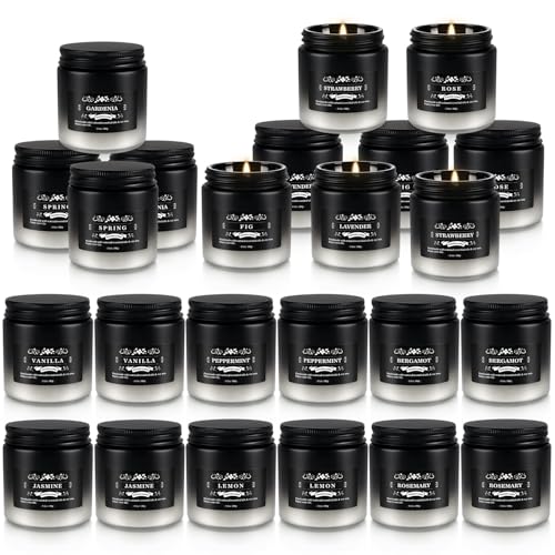 YOROXRG 24 Pack Scented Candles with Added Natural Essential Oils, 3.5oz, Suitable for Various Festivals, Parties, Yoga, and Home Scened