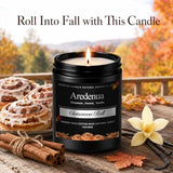 Fall Candles, Cinnamon Roll Scented, Autumn Seasonal Candle