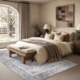 HelloTree 5x7 Vintage Washable Non-Slip Living Room Area Rug