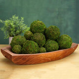Decorative Moss Balls Set - Fake Moss Balls for Bowl Fillers, Centerpiece Decor, Home Decor, Vase Filler, Wedding Decor, Table Arrangement, Coffee Accents, DIY Crafts (Extra Large - 4"-Set of 6)