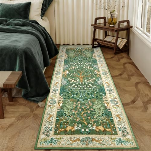 GarveeHome Forest 2.5x8 Rug Kitchen Runner Rug Non Slip Washable Jungle