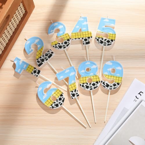 PHD CAKE 2.76 Inch Number 2 Toy Inspired Birthday Candles, Cartoon Story Number Candles, Cake Number Candles, Party Celebration, Style Candle