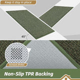 BEQHAUSE Kitchen Runner Rugs 31"x120", Kitchen Mats for Floor, Green