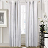 Ycolnaefllr 1 Inch Diameter Double Curtain Rod Set for Windows Heavy Duty Double Window Treatment Curtain Rod Adjustable from 48 to 84 Inch, Resin Finials with Curtain Holdbacks,Weathered White
