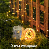 JMEXSUSS 2 Pack Fairy Lights Battery Operated with Remote, Total 400 LED 132ft Battery Powered String Lights, Twinkle Fairy Lights for Bedroom, Classroom, Dorm, Tree, Indoor, Outdoor Decor, Warm White