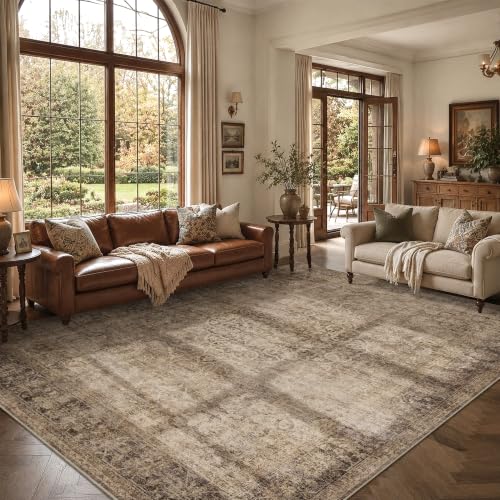 HelloTree 8x10 Vintage Washable Living Room Area Rug