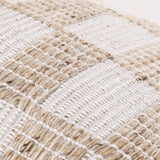 Livabliss x Galey Alix Katalina Indoor/Outdoor Accent Pillow Cover with Poly Insert, 20" L x 20" W, Beige/Checkered