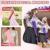 Satin Sash, Blank Sash, Pageant Ribbon - Fitting for (Beauty Pageant/Party/Birthday/DIY Decorations)