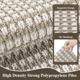 Runner Rug for Hallways 3'x14' Heavy-Duty Durable Entryway Floor Mat with Non Slip Rubber Backing Low-Pile High Traffic Carpet Machine Washable Accent Rugs for Kitchen, Living Room