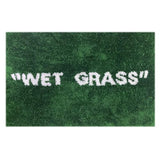 Wet Grass Rug - Green Grass Classic Handmade Flocked Area Rug - Hypebeast Home Decor Carpet - 20 * 32in (50 * 80cm) Indoor Entryway/Bathroom Mat/Sneaker Display Mat - Artistic Premium Floor Mat