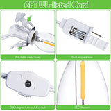 Accessory Cord with A LED Light Bulb Lamp Kit, 6Ft Christmas Village Lights Cord with On/Off Switch and Spare Fuse, Blow Mold Light for Christmas Houses Village, Holiday Craft Decorations(2 Pieces)