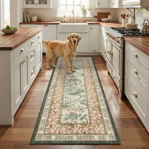 GarveeHome Leaves Floral Area Rug