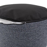 Howard Elliott Collection Round Foot Pouf Panama Indigo