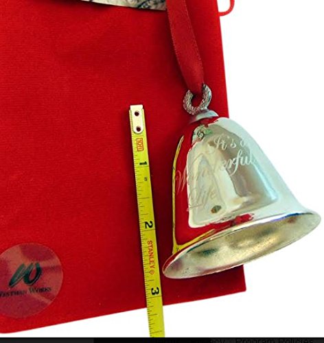 Its a Wonderful Life Bell Christmas Decoration Souvenir Keepsake Ornament in a Bedford Falls Gift Box