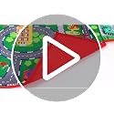 beetoy Car Rug, 31.5"X67" Play Mat with Roads for Kids | Portable, Anti-Slip, Educational City Life Traffic Carpet, For 6 Toy Cars