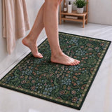 Washable Non-Slip Small Area Rug 16x24, Also a Pet Feeding Mat or Door Mat