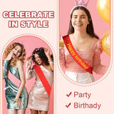 Satin Sash, Blank Sash, Pageant Ribbon - Fitting for (Beauty Pageant/Party/Birthday/DIY Decorations)