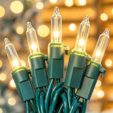 Hopolon Clear Christmas Lights, 35 Count 9.8 FT Warm White Christmas Tree Lights Plug in, Incandescent Mini String Light Green Wire for Indoor Outdoor Wedding Bedroom Classroom Party Porch Decoration