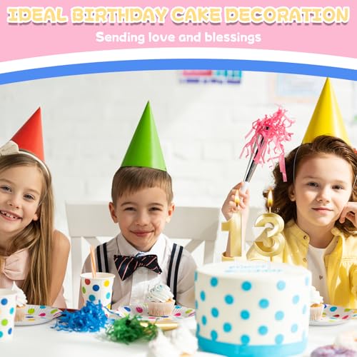 13 Birthday Candle,13th Birthday Decorations for Girls Boys,Gold Numbers Candles for Teen Girls,Thirteen Candles Cake Topper Party Favors