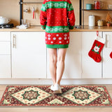 Washable Kitchen Runner Rugs Set of 3 with Non Slip Rubber Backing