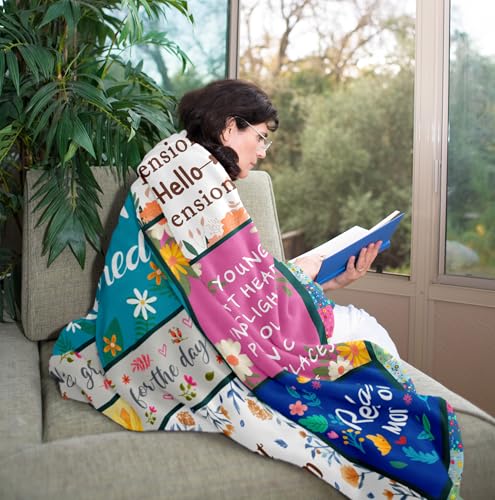 Retirement Gift for Woman, Cool Retirement Gifts Women, Retirement Party Decorations, Funny Retired Gifts for Nurse/Teacher/Coworker/Mom, Soft Blanket 60x50in
