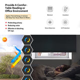 LazBlinds Cordless Cellular Shades, Blackout Privacy Honeycomb Shades for Home, Thermal Insulation Noise Reduction Blinds for Windows, 34'' W x 48'' H, White