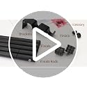 TONIAL1 Inch Double Curtain Rods for Windows 66 to 120 Inches, Heavy Duty Decorative Drapery Rod 32 to 144 Inches with Classic Cap Finial, Black