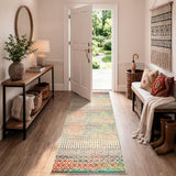 Colorful Runner Rug, 2x6 Multi Color Washable Hallway Runner Rug
