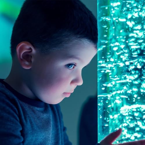 4FT Sensory Fish Bubble Tube Lamp – Soothing Aquarium Night Light for Calming Autism & ADHD, Stress Relief for Kids, Adults, Relaxing Home Décor