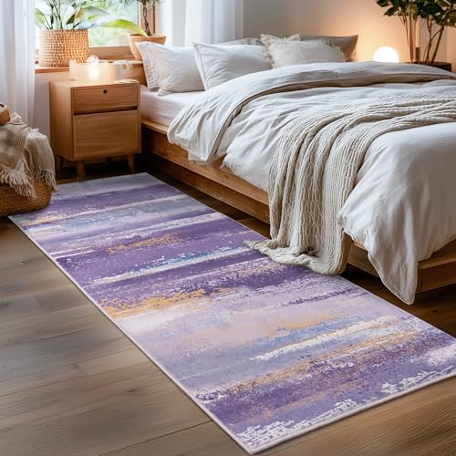 2x6 Runner Rug for Hallway Kitchen: Modern Abstract Throw Rugs