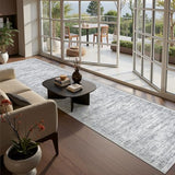 2x12 Runner Rug Non Slip,Washable Hallway Runner Rug,Grey