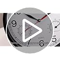 Wall Clock, Sweep Silent Movement Accurate Clocks with Temperature & Humidity, Decorative for Kitchen/Living Room/Bedroom/Office/School/Classroom (Black, 8 inch)