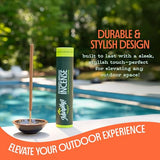 Murphy’s Naturals Stoneware Incense Stick Holder, Cloud White, 4.5” Ash Catcher for Outdoor Use, Durable & Stylish Design for Easy Clean-Up, 1-Pack
