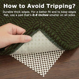 KOZYFLY 2x6 Washable Non Slip Kitchen Runner Rug, Sage Green/Taupe