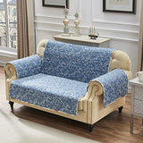 Greenland Home Willow Reversible Slipcover - Furniture Protector - Loveseat - Natural