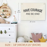 Canvas Banner Hanging Flag Banner for Nursery and Playroom Wall Décor for Kids Trendy Room Décor for Boys and Girls (Blank)