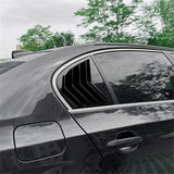 2X Rear Side Rear Side Vent Window Cover Fit for BMW 5 Series E60 2004-2010 Lover Shutter Exterior Modification Accessory(Glossy Black)