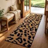 Leopard Hallway Runner Rugs 2x6: Washable Non Slip Cheetah Rug