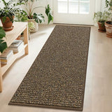 BEQHAUSE Hallway Runner Rugs 2x6, Hallway Rug Non-Slip Washable, Brown