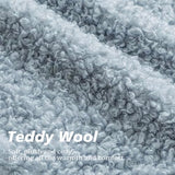 Foindtower Decorative Fuzzy Faux Fur Throw Pillow Covers 22x22 Misty Blue