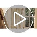 FMFUNCTEX Sheer Non-See-Through Netural Beige Curtains for Bedroom, Faux Silk that Let Light Curtains 84 inches Long Light Filtering Privacy Sheer Drapes for Living Room, Rod Pocket 2 Panels Set