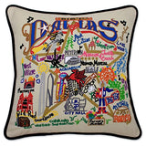 Catstudio Dallas Hand Embroidered Decorative Throw Pillow