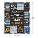 Retirement Gifts for Men, Retirement Gifts, Retired Gift for Man, Coworker Leaving Farewell Going Away Gift for Coworkers Friends, Best Gift for Retired Man 2026 Blanket 60"X 50"