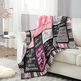 Ivivis 75th Birthday Gifts for Women Throw Blanket 60”x50”, Happy 75th Birthday Decorations for Women, 1951 Bday Gift for 75 Year Old Woman Mom Grandma Friend