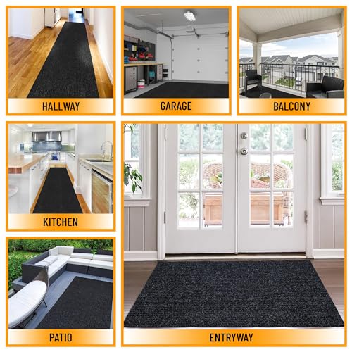 Ottomanson 2x4 Indoor Outdoor Door Mat – Non-Slip Waterproof Floor Mat