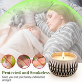 24 Pack Citronella Candles Outdoor, 2.5 oz Soy Wax Tin Candles with 8% Citronella Oil, Up to 600 Hours Total Burn Time, Portable Patio Candle Set for Backyard, Camping, BBQ & Summer Use