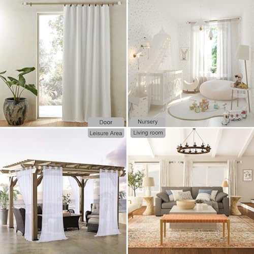 Byondeth Curtain Rods for Windows 16 to 144 Inches Adjustable Length 1 Inch Diameter Window Curtain Rod with Wood Grain Leaf Pattern Finials,for Heavy Duty Curtains Rods